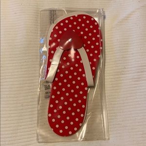 Heart Pedicure Flip Flops NWT